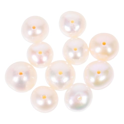 SOIMISS 10 Stück Natürliche Süßwasser-perlen Weiße Fast Runde Schmuckperlen mit Einheitliche Spacer-perlen für DIY Armbänder Halsketten Basteln und Schmuckherstellung SOIMISS 10 Stück Natürliche Süßwasser-perlen Weiße Fast Runde Schmuckperlen mit Einheitliche Spacer-perlen für DIY Armbänder Halsketten Basteln und Schmuckherstellung von SOIMISS