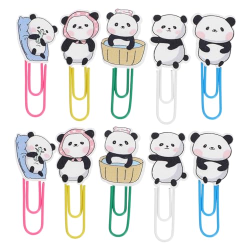 SOIMISS 10 Stück Niedliche Panda Büroklammern aus Holz und Kunststoff Multifunktionale Dekorative Papierclips und Lesezeichen für Büro Schule und Dokumentenorganisation SOIMISS 10 Stück Niedliche Panda Büroklammern aus Holz und Kunststoff Multifunktionale Dekorative Papierclips und Lesezeichen für Büro Schule und Dokumentenorganisation von SOIMISS