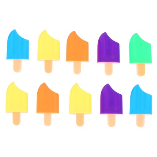 SOIMISS 10 Stück Popsicle Textmarker Mini Bunte Hochlighter Kreative Marker für Schule und Büro Zufällige Farben Fluoreszierende Stifte für Notizen und Aufgaben Zufällige Zufällige Farbe von SOIMISS