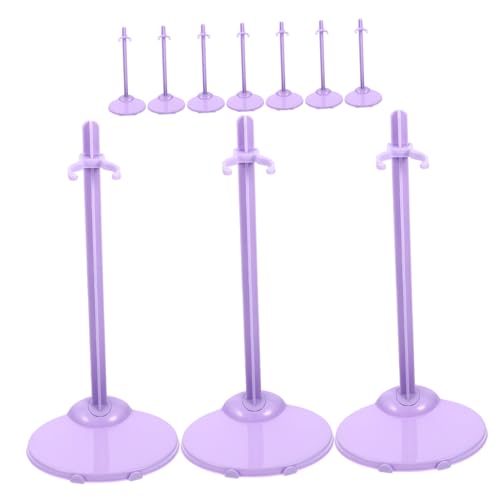 SOIMISS 10 Stück Puppenständer mit Stabilem Rundem Sockel Tragbarer Doll Support für Puppen Figuren und Modelle zur Präsentation und Sicheren Aufbewahrung im Haushalt und Geschäft von SOIMISS