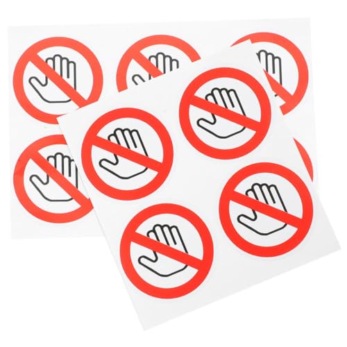 SOIMISS 10 Stück Selbstklebende Warnaufkleber Nicht Berühren Sicherheitszeichen für Maschinen und Geräte Langlebig für Industrie und Baustellen SOIMISS 10 Stück Selbstklebende Warnaufkleber Nicht Berühren Sicherheitszeichen für Maschinen und Geräte Langlebig für Industrie und Baustellen von SOIMISS