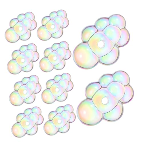 SOIMISS 10 Stück Teiliges Acryl Wolken Spacer Perlen Bunte Ab Beschichtung Robuste Schmuckperlen für Armband Halskette Ohrringe Schlüsselanhänger DIY Basteln Puppenhaus Dekor SOIMISS 10 Stück Teiliges Acryl Wolken Spacer Perlen Bunte Ab Beschichtung Robuste Schmuckperlen für Armband Halskette Ohrringe Schlüsselanhänger DIY Basteln Puppenhaus Dekor von SOIMISS