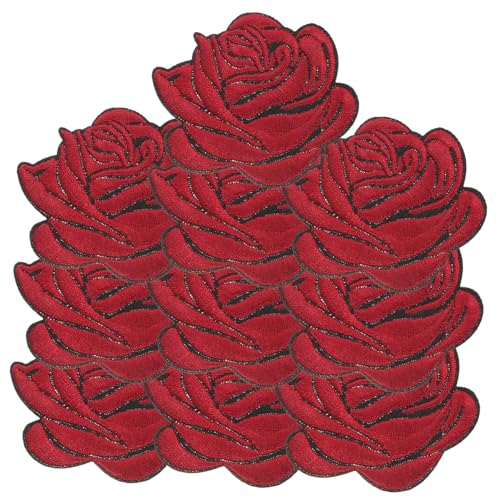 SOIMISS 10 Stück Teiliges Bestickte Aufbügel patches Blumenmotive Vielseitige Applikationen zum Aufbügeln für Kleidung Jeans Hüte Rucksäcke Einfach zu Befestigen zur Reparatur und von SOIMISS