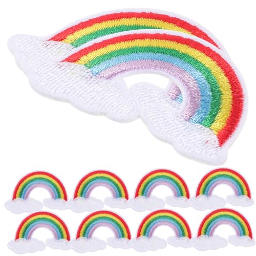 SOIMISS 10 Stück Teiliges Bestickte Regenbogen Bügelflicken Dekorative Applikationen für DIY Kleidung Reparatur und Verzierung von Jacken Rucksäcken Jeans und Taschen SOIMISS 10 Stück Teiliges Bestickte Regenbogen Bügelflicken Dekorative Applikationen für DIY Kleidung Reparatur und Verzierung von Jacken Rucksäcken Jeans und Taschen von SOIMISS