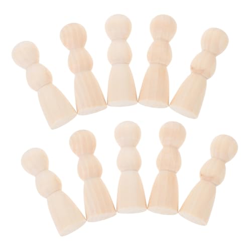 SOIMISS 10 Stück Teiliges Blank Holzpuppen zum Bemalen DIY Bastelset Holzspielzeug Jungen Mädchen Kreative Holzpuppen für Individuelle Dekoration und Kunstprojekte SOIMISS 10 Stück Teiliges Blank Holzpuppen zum Bemalen DIY Bastelset Holzspielzeug Jungen Mädchen Kreative Holzpuppen für Individuelle Dekoration und Kunstprojekte von SOIMISS