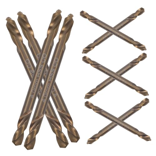 SOIMISS 10 Stück Teiliges Bohrer Doppelseitige Metallbohrer für Edelstahl Aluminium Kunststoff Holz Verschleißfest Präzise Geeignet für Profi metallbohrer Anwendungen von SOIMISS