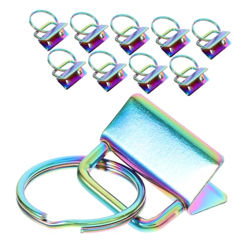 SOIMISS 10 Stück Teiliges Bunte Schlüsselanhänger Schnallen Clip DIY Zubehör für Taschen und Schlüsselbänder Stilvolle Benutzerfreundliche Metallklemmen für Handwerksprojekte Vielseitig von SOIMISS