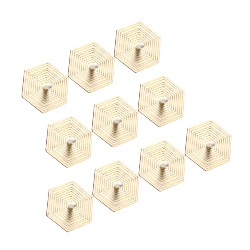 SOIMISS 10 Stück Teiliges DIY Holz Gyroskop zum Malen für Unvollendetes Handwerksspielzeug Kreativität und Koordination für Kleine Künstler von SOIMISS