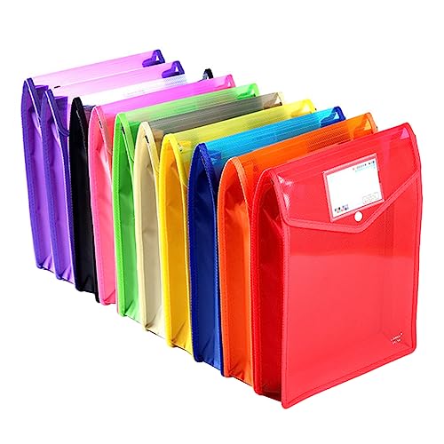 SOIMISS 10 Stück Teiliges Dokumententaschen aus Langlebigem mit Druckknopf Verschließbar Wiederverwendbar für Büro und Schule zur Sicheren Aufbewahrung von Papieren und Schreibutensilien SOIMISS 10 Stück Teiliges Dokumententaschen aus Langlebigem mit Druckknopf Verschließbar Wiederverwendbar für Büro und Schule zur Sicheren Aufbewahrung von Papieren und Schreibutensilien von SOIMISS