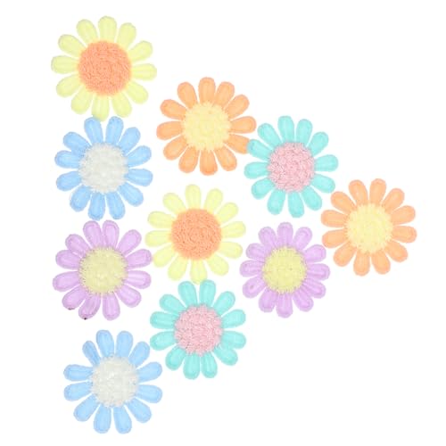 SOIMISS 10 Stück Teiliges Gehäkelte Blumenapplikationen zum Aufnähen Bunte Stoffblumen Patches für DIY Kleidung Handwerk Haarschmuck und Brautkleider Verzierung SOIMISS 10 Stück Teiliges Gehäkelte Blumenapplikationen zum Aufnähen Bunte Stoffblumen Patches für DIY Kleidung Handwerk Haarschmuck und Brautkleider Verzierung von SOIMISS