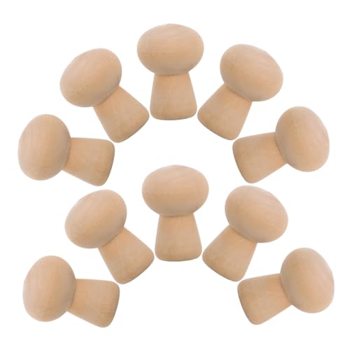 SOIMISS 10 Stück Teiliges Holz Mushroom für Diy Projekte Unvollendete Sicher Gestaltete Holzornamente für Bastelarbeiten von Kindern Hellbraun SOIMISS 10 Stück Teiliges Holz Mushroom für Diy Projekte Unvollendete Sicher Gestaltete Holzornamente für Bastelarbeiten von Kindern Hellbraun von SOIMISS