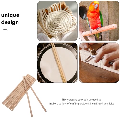 SOIMISS 10 Stück Teiliges Holzstäbe Buchenholz Rundstab für DIY Drumstick Basteln Holzleisten Naturholzstäbe Sicher und Langlebig für Einfallsreiches Bastelprojekt SOIMISS 10 Stück Teiliges Holzstäbe Buchenholz Rundstab für DIY Drumstick Basteln Holzleisten Naturholzstäbe Sicher und Langlebig für Einfallsreiches Bastelprojekt von SOIMISS