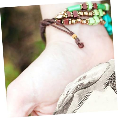 SOIMISS 10 Stück Teiliges Kordelstopper Edelstahl Rundkopf Endkappen Modisch Leichter Schnurverschluss für DIY Schmuck Taschen Bekleidung Seilenden Goldfarben von SOIMISS