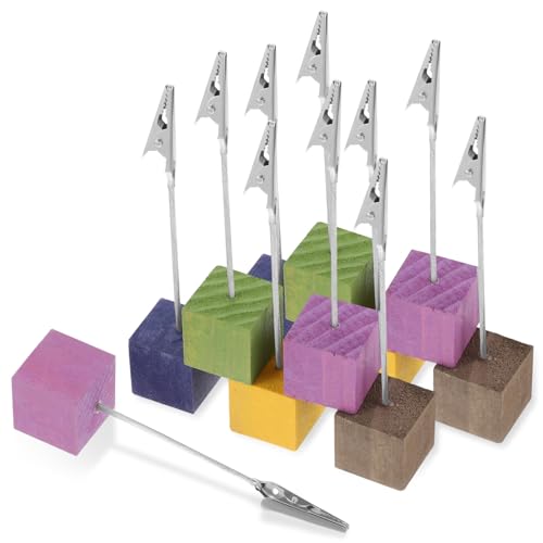 SOIMISS 10 Stück Teiliges Memo Clip mit Farbigem Holzwürfel ständer Stabile Tischkartenhalter für Fotos Notizen Visitenkarten und Tischnummern Vielseitige Kreative Büro Party dekoration SOIMISS 10 Stück Teiliges Memo Clip mit Farbigem Holzwürfel ständer Stabile Tischkartenhalter für Fotos Notizen Visitenkarten und Tischnummern Vielseitige Kreative Büro Party dekoration von SOIMISS