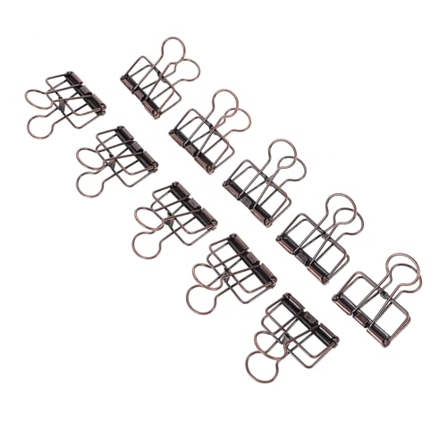 SOIMISS 10 Stück Teiliges Metall Binder Clips Langlebige Büroklammern aus Legierung Rostfrei und Stabil Vielseitig Einsetzbar für Dokumente Notizen Akten und Bürobedarf Praktische von SOIMISS