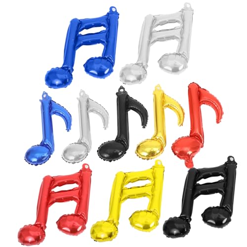 SOIMISS 10 Stück Teiliges Musiknoten Folienballon aus Aluminiumfolie Langlebig und Wiederverwendbar Metallic für Musikpartys Geburtstagsdeko Konzert und Outdoor Feiern Einfach mit Luft SOIMISS 10 Stück Teiliges Musiknoten Folienballon aus Aluminiumfolie Langlebig und Wiederverwendbar Metallic für Musikpartys Geburtstagsdeko Konzert und Outdoor Feiern Einfach mit Luft von SOIMISS