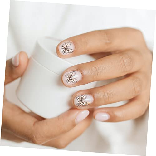 SOIMISS 10 Stück Teiliges Nail Art mit Hohlen Schmetterlingen Roségold Cat Eye Schmuck Nagelaufkleber DIY Maniküre Zubehör für Stilvolle Fingernägel Einfach Anzubringen für Nail Art von SOIMISS