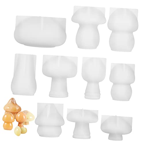SOIMISS 10 Stück Teiliges Pilz Silikonformen für Epoxidharz Gießformen Flexible DIY Harz Gießharz Formen Glänzende Pilz Motive für Bastelkunst Tischdekoration Langlebige Silikonformen SOIMISS 10 Stück Teiliges Pilz Silikonformen für Epoxidharz Gießformen Flexible DIY Harz Gießharz Formen Glänzende Pilz Motive für Bastelkunst Tischdekoration Langlebige Silikonformen von SOIMISS