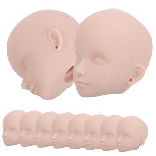 SOIMISS 10 Stück Teiliges Puppenköpfe zum Schminken mit Realistischen Augenöffnungen Austauschbar Glatte Oberfläche für Einfache Übungsmaterial für Make Up und Frisierübungen von SOIMISS