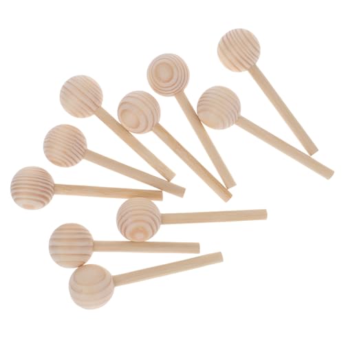 SOIMISS 10 Stück Teiliges Runde Unbehandelte Holzstäbe Kiefer Vielseitige DIY Bastelstäbe für Holzarbeiten Schmuckherstellung und Dekorationen von SOIMISS