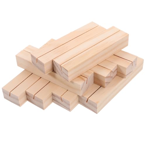 SOIMISS 10 Stück Teiliges Rustikale Holz Kartenhalter Platzkartenhalter aus Unbehandeltem Kiefernholz für Hochzeit Party Tischdekoration Vielseitig Nutzbar als Rezept Memo ständer SOIMISS 10 Stück Teiliges Rustikale Holz Kartenhalter Platzkartenhalter aus Unbehandeltem Kiefernholz für Hochzeit Party Tischdekoration Vielseitig Nutzbar als Rezept Memo ständer von SOIMISS