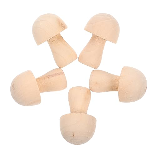 SOIMISS 10 Stück Teiliges Set DIY Holzpilz Deko Graffiti Pilze für Kreative Bastelprojekte für Kinderzimmer und Wohnraumgestaltung von SOIMISS