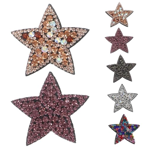 SOIMISS 10 Stück Teiliges Strass Bügelflicken Sternform Kleine Verschleißfeste Applikationen für Kleidung Hüte Mäntel DIY Dekoration Modische Bunte Farbmischung Einfach Aufzubügeln SOIMISS 10 Stück Teiliges Strass Bügelflicken Sternform Kleine Verschleißfeste Applikationen für Kleidung Hüte Mäntel DIY Dekoration Modische Bunte Farbmischung Einfach Aufzubügeln von SOIMISS