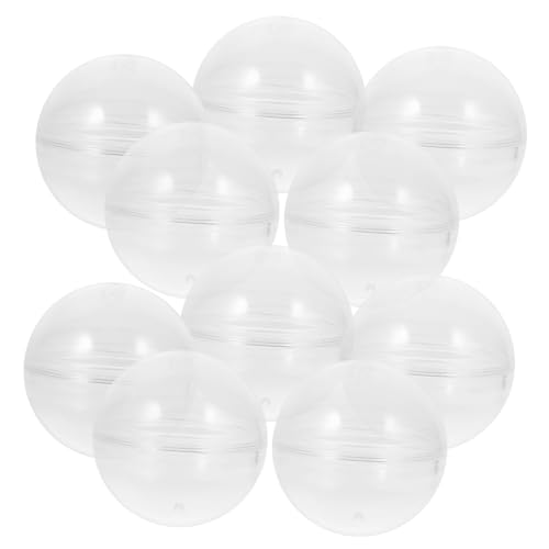 SOIMISS 10 Stück Teiliges Transparente Langlebige Plastik Kapseln Wiederbefüllbare Runde Aufbewahrungsbälle für Automaten Vielseitig für Süßigkeiten Kleine Geschenke und Dekorationen von SOIMISS