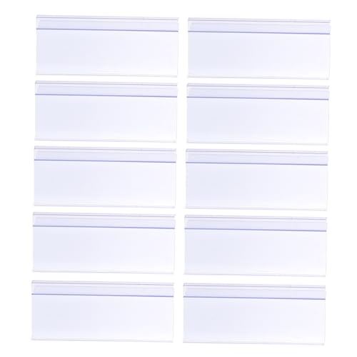 SOIMISS 10 Stück Teiliges Transparenter Preisschildhalter aus Hochwertigem Kunststoff Klarer Etikettenhalter für Supermarkt Ladenregal und Warenpräsentation Einfach zu Befestigen und SOIMISS 10 Stück Teiliges Transparenter Preisschildhalter aus Hochwertigem Kunststoff Klarer Etikettenhalter für Supermarkt Ladenregal und Warenpräsentation Einfach zu Befestigen und von SOIMISS