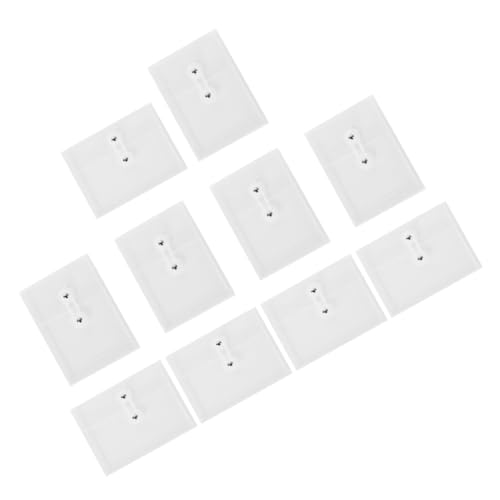 SOIMISS 10 Stück Transparent Dokumentenmappe im Wasserdichte PP Dateiordner mit Druckknopf Design für Büro Zuhause und Schule Vertikale und Horizontale Fächer von SOIMISS