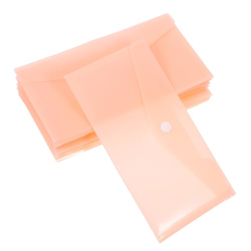 SOIMISS 10 Stück Transparente Dokumentenmappen mit Druckknopf Verschluss Wasserfeste Umschläge für Dokumente Vielseitige Aufbewahrung für Büro Schule und Zuhause Stilvolle und Sichere von SOIMISS