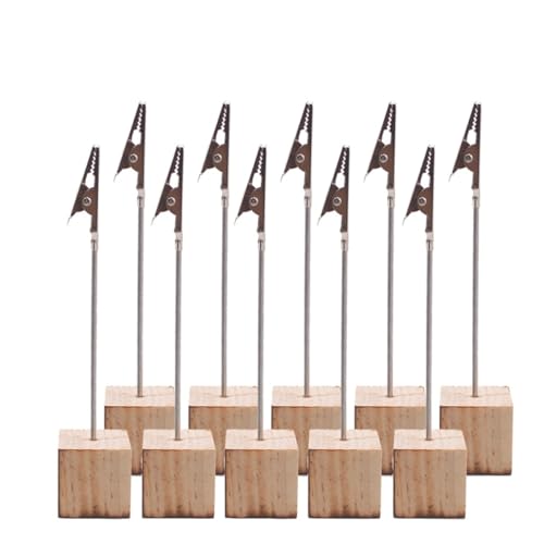 SOIMISS 10 Stück Visitenkartenhalter aus Holz Tisch-Fotoclips Hochzeit schreibtischdeko schreibtisch dekoration Büroklammern party decoration Tischbildhalter Clip-Fotohalter hölzern Beige SOIMISS 10 Stück Visitenkartenhalter aus Holz Tisch-Fotoclips Hochzeit schreibtischdeko schreibtisch dekoration Büroklammern party decoration Tischbildhalter Clip-Fotohalter hölzern Beige von SOIMISS