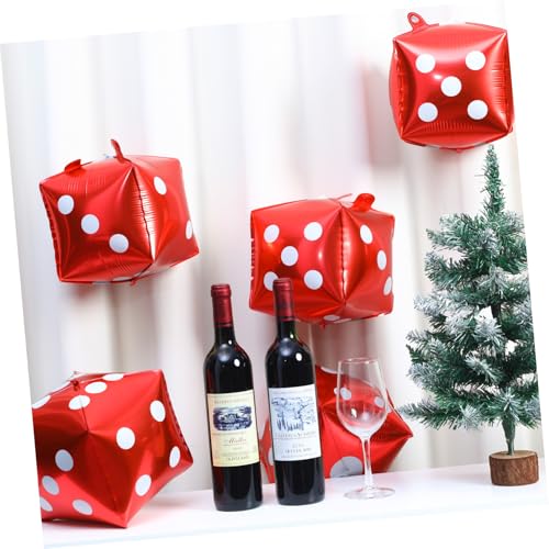 SOIMISS 10 Stück Würfel Aluminiumfolie Luftballons Thema Partydekoration Würfelförmige Folienballons Robuste Langlebige Spielnacht Deko für Halloween und Motto Feier SOIMISS 10 Stück Würfel Aluminiumfolie Luftballons Thema Partydekoration Würfelförmige Folienballons Robuste Langlebige Spielnacht Deko für Halloween und Motto Feier von SOIMISS