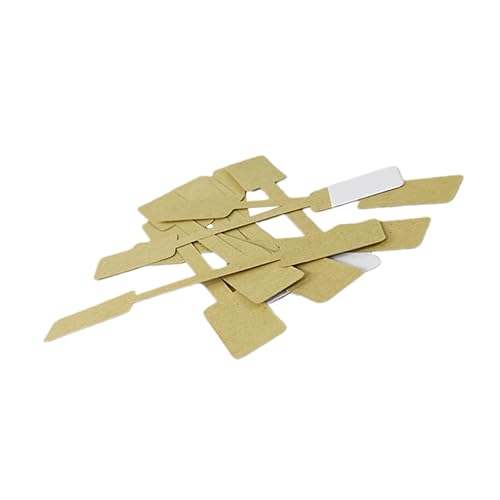 SOIMISS 100 Blatt Kraftpapier Preisetiketten Quadratische Aufkleber Leere Schmuck Markierungsetiketten für Schmuck Kleidung und Handwerk und Beschreibbar von SOIMISS