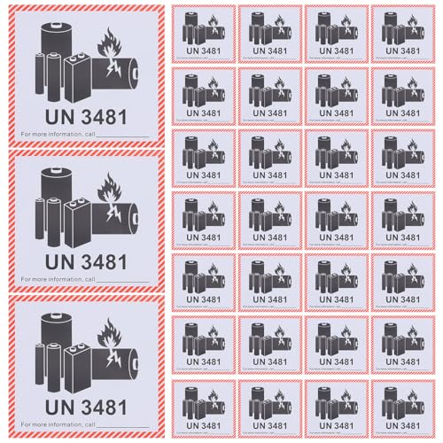 SOIMISS 100 Blatt Lithium Batterie Warnetiketten Selbstklebende Sicherheitsetiketten für Versand Praktische Beschriftung für Sicheren Transport und SOIMISS 100 Blatt Lithium Batterie Warnetiketten Selbstklebende Sicherheitsetiketten für Versand Praktische Beschriftung für Sicheren Transport und von SOIMISS
