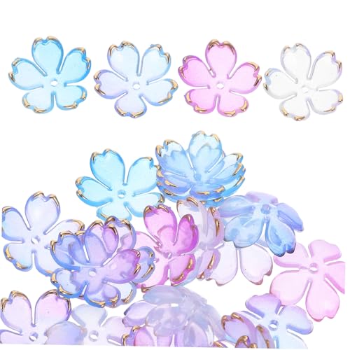 SOIMISS 100 Stück Acryl Cherry Blossom Spacer Beads mit Petal Mini Blumencharms Farbverlaufendes Blau Gold Mini Spacer Perlen für DIY Schmuckherstellung Armbänder Halsketten Ohrringe SOIMISS 100 Stück Acryl Cherry Blossom Spacer Beads mit Petal Mini Blumencharms Farbverlaufendes Blau Gold Mini Spacer Perlen für DIY Schmuckherstellung Armbänder Halsketten Ohrringe von SOIMISS