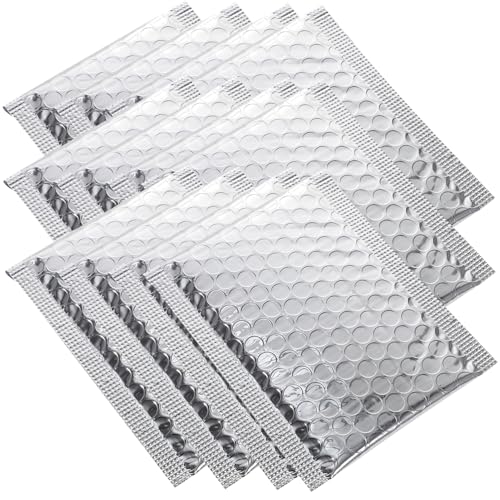 SOIMISS 100 Stück Aluminiumfolie Selbstklebende Versandtaschen Gepolstert für Versand und Lagerung von Empfindlichen Gegenständen von SOIMISS