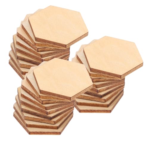 SOIMISS 100 Stück Buchenholz Sechseckige Holzornamente Glatte Holzscheiben für DIY Basteln Hochzeit Geburtstag Weihnachtsdekoration Natürliche Holzverzierungen SOIMISS 100 Stück Buchenholz Sechseckige Holzornamente Glatte Holzscheiben für DIY Basteln Hochzeit Geburtstag Weihnachtsdekoration Natürliche Holzverzierungen von SOIMISS