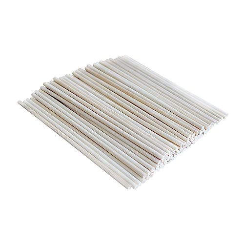 SOIMISS 100 Stück Handgefertigte Materialien für Bastelmaterial für basteln für Handwerksstäbe handwerken für Holzdübelstangen Basteldübel aus Holz Hölzern von SOIMISS