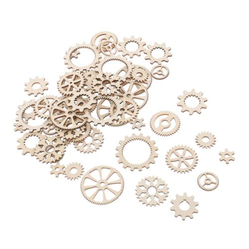 SOIMISS 100 Stück Holz Zahnräder Unbehandelt für DIY Bastelprojekte Malbare Holzscheiben zum Bemalen und Dekorieren Kreative Holz Craft Wheels für Scrapbooking und Heimdeko SOIMISS 100 Stück Holz Zahnräder Unbehandelt für DIY Bastelprojekte Malbare Holzscheiben zum Bemalen und Dekorieren Kreative Holz Craft Wheels für Scrapbooking und Heimdeko von SOIMISS