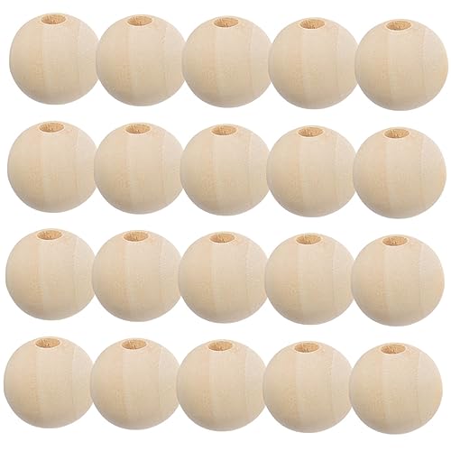SOIMISS 100 Stück Holzperlen für Bastelarbeiten DIY Holzperlen für Armbänder und Bunte Lose für Kreative Handwerksprojekte von SOIMISS