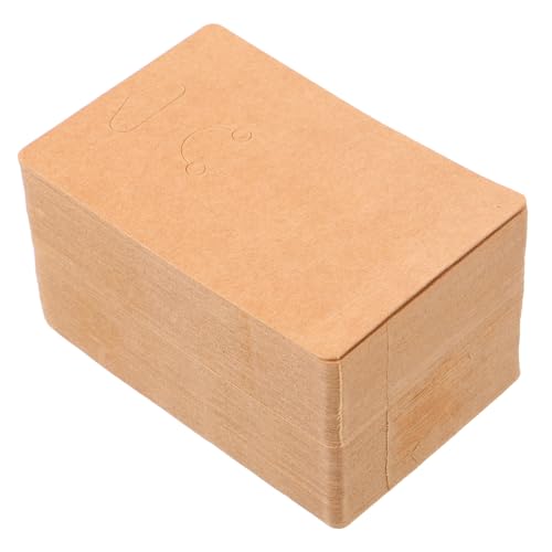SOIMISS 100 Stück Kraftpapier Schlüsselanhänger Karten Robuste Attraktive Verpackungskarten für Schmuck und Schlüsselringe für Einzelhandel und Kleine Unternehmen von SOIMISS