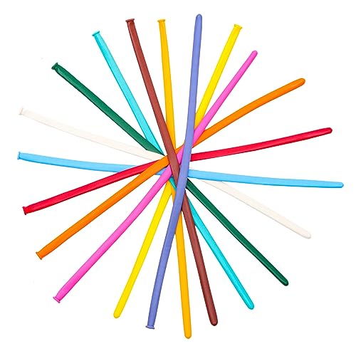 SOIMISS 100 Stück Langer Ballon Schüttgut Ballons für Ballontiere Hochzeitsballons Ballongirlande Neon Luftballons zum Modellieren von Ballons Luftballons verbinden Massenballons Emulsion von SOIMISS