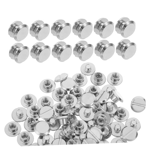 SOIMISS 100 Stück Metall Buchschrauben Schraubnieten für Gürtel Reparatur Handtaschen Scrapbooking Diy Basteln Starke Befestigung Langlebig für Notizbücher Alben Dokumente von SOIMISS