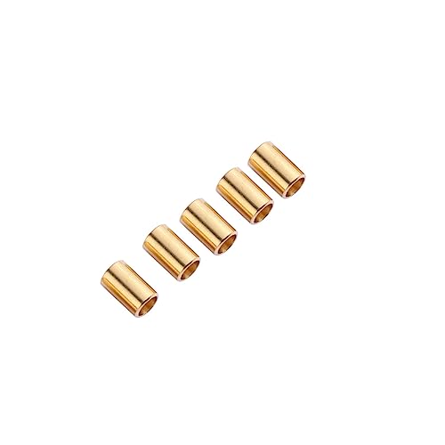 SOIMISS 100 Stück Metallperlen Rundrohr Schmuckherstellung Zubehör Große Glatte Oberfläche DIY Armband Halskette Ohrringe Bastelperlen Kupferfarben SOIMISS 100 Stück Metallperlen Rundrohr Schmuckherstellung Zubehör Große Glatte Oberfläche DIY Armband Halskette Ohrringe Bastelperlen Kupferfarben von SOIMISS