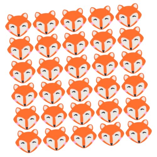 SOIMISS 100 Stück Mini Fuchs Radiergummis Süße Tierform Radiergummis für Schüler Sanftes Radieren ohne Papierschäden als Belohnung und Geschenk für Schule und Party von SOIMISS