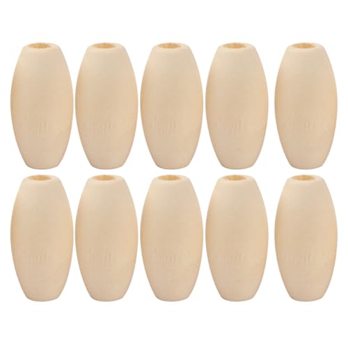 SOIMISS 100 Stück Natürliche Holzperlen DIY Bastelmaterial für Schmuckherstellung Glatt für Ketten für Armbänder und Dekoration Kreative DIY Zubehör für Zuhause von SOIMISS