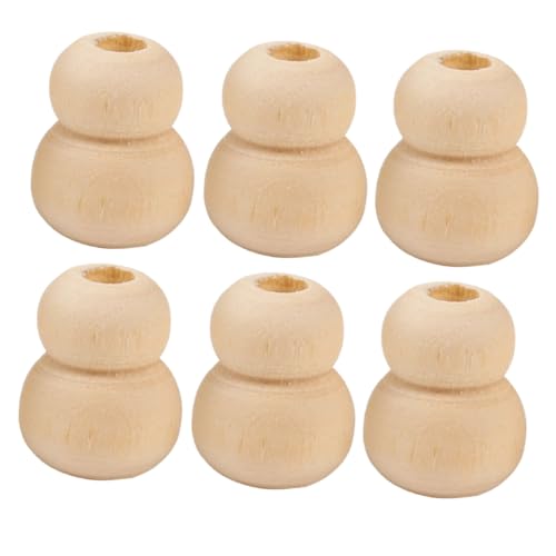SOIMISS 100 Stück Natürliche Holzperlen für DIY Schmuckherstellung Glatte Oberfläche Auffädeln Vielseitig für Armband Schlüsselanhänger und Dekoration Langlebiges Holzmaterial von SOIMISS