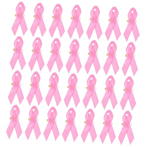 SOIMISS 100 Stück Pinke Brustkrebs bewusstseinsbroschen Abnehmbare Dekorative Fundraising schleifen Tragbare Brustpräventions pins für Frauen Alltag Kleidung Taschen Geschenk von SOIMISS