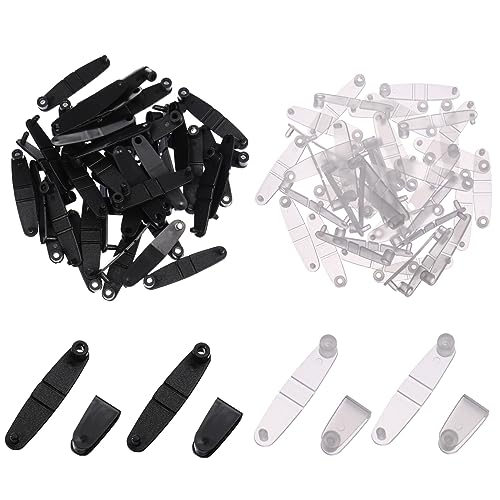 SOIMISS 100 Stück Schlüsselanhänger Abzeichen Lanyards Flexible Clips Zubehör Kammerdiener Inhaber Ringe Schnappen Haken Runden Farbig Schnappt Karabiner Abnehmbar Groß Transparent Plastik von SOIMISS